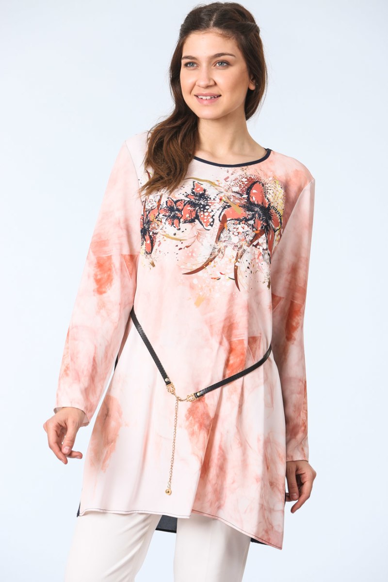 Arched Tunic - Salmon
