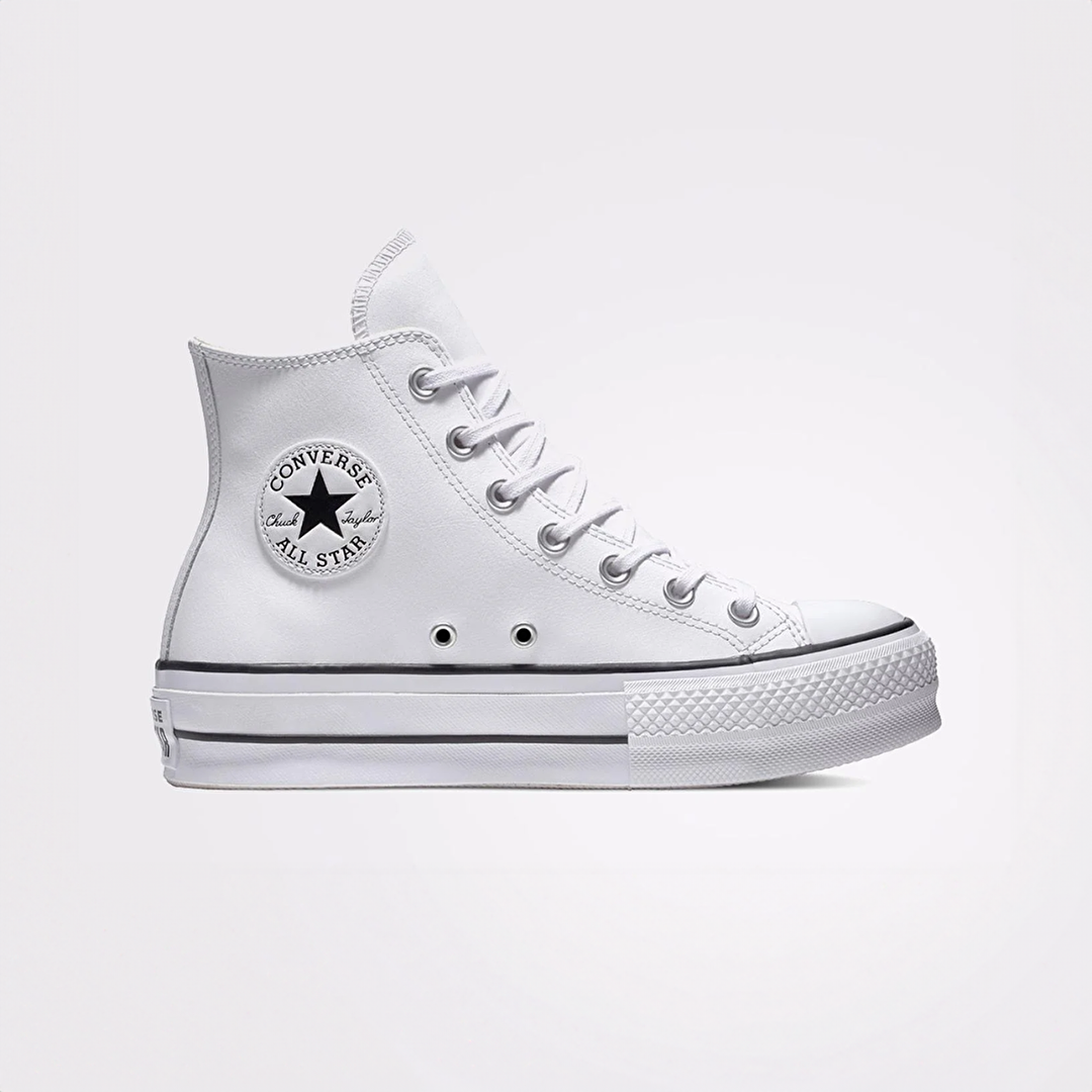 converse 561676C CHUCK TAYLOR ALL STAR LEATHER PLATFORM GÜNLÜK SPOR AYAKKABI