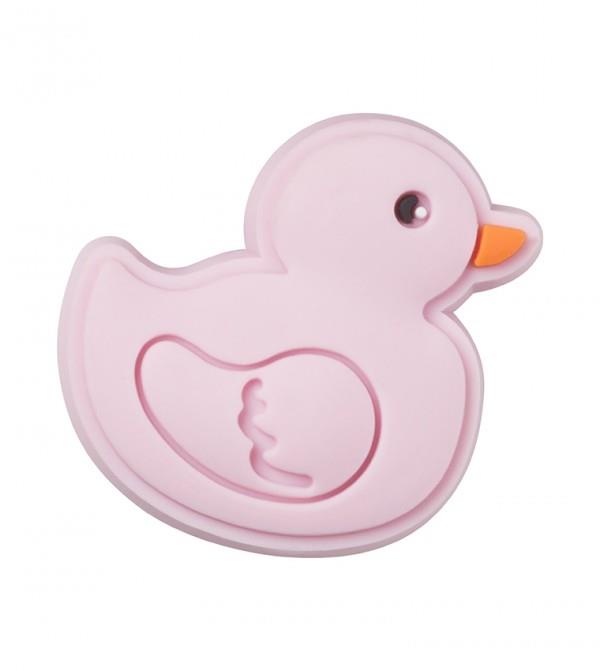 crocs 10010097-1 PINK RUBBER DUCKY JIBBITS CROCS SÜS TOKA