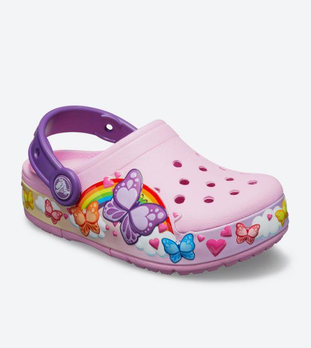 Crocs   205649-6I2 BUTTERFLYBAND LIGHTS IŞIKLI ÇOCUK BEBEK SANDALET TERLİK