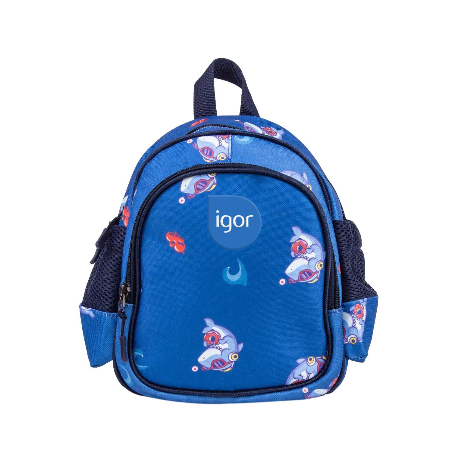 igor BP10001-SHR/MAVİ SHR-SHARK ANAOKUL SIRT ÇANTASI