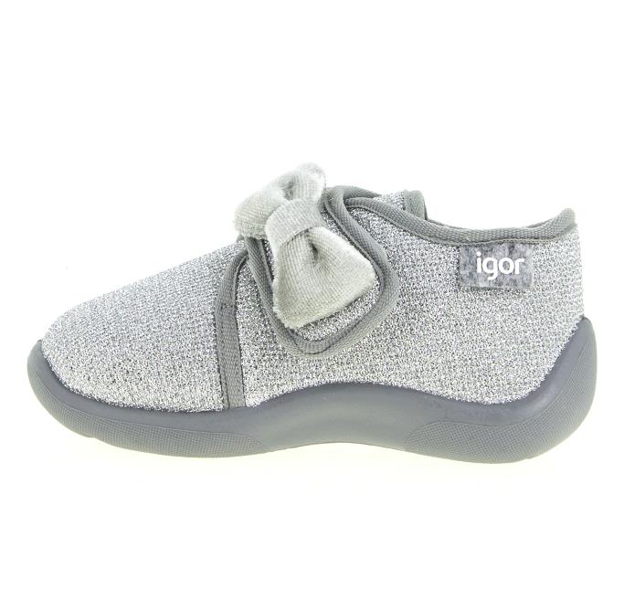 İgor W20115-SILVER W20115 SNOOPY SHINY SPOR ÇOCUK PANDUF AYAKKABI