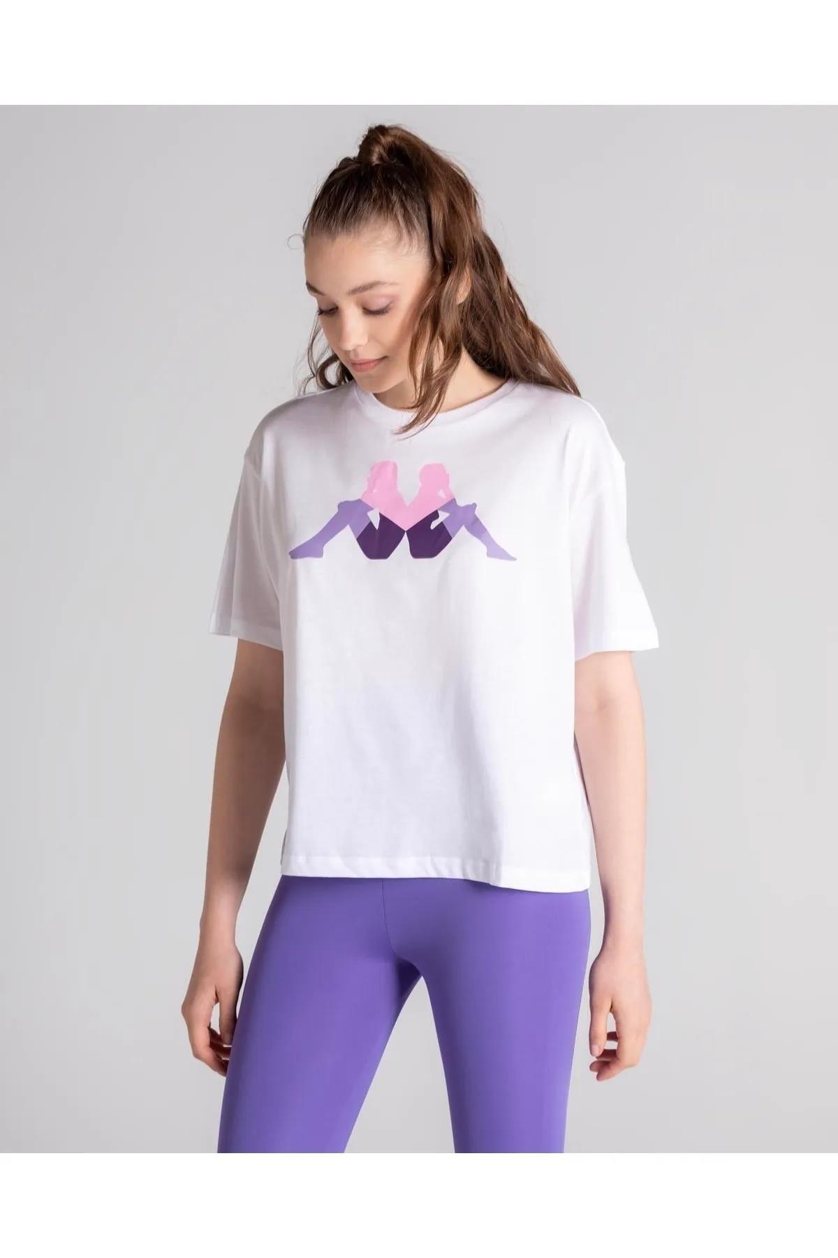 kappa 331F4TW-001 AUTHENTIC SAMA KADIN SPOR T-SHIRT
