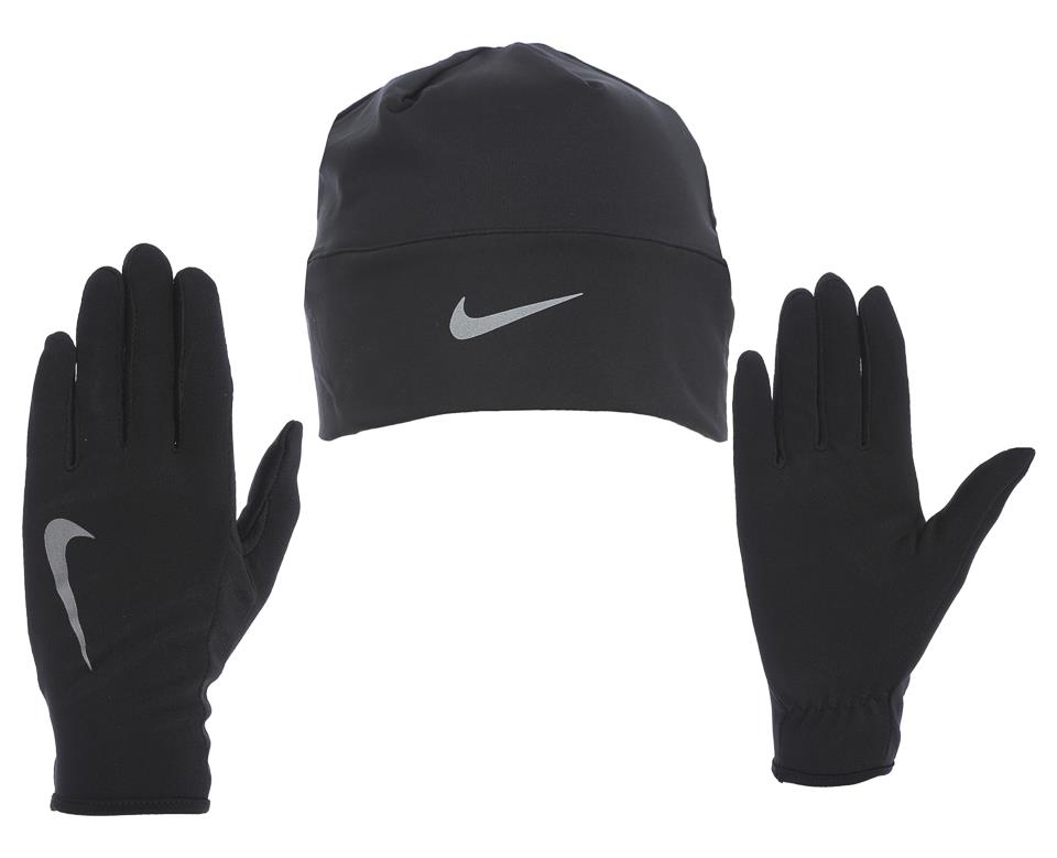 Nike N.RC.36.082.ML WOMEN'S RUN DRY HAT AND GLOVE SET BAYAN BERE VE ELDİVEN SETİ M/L
