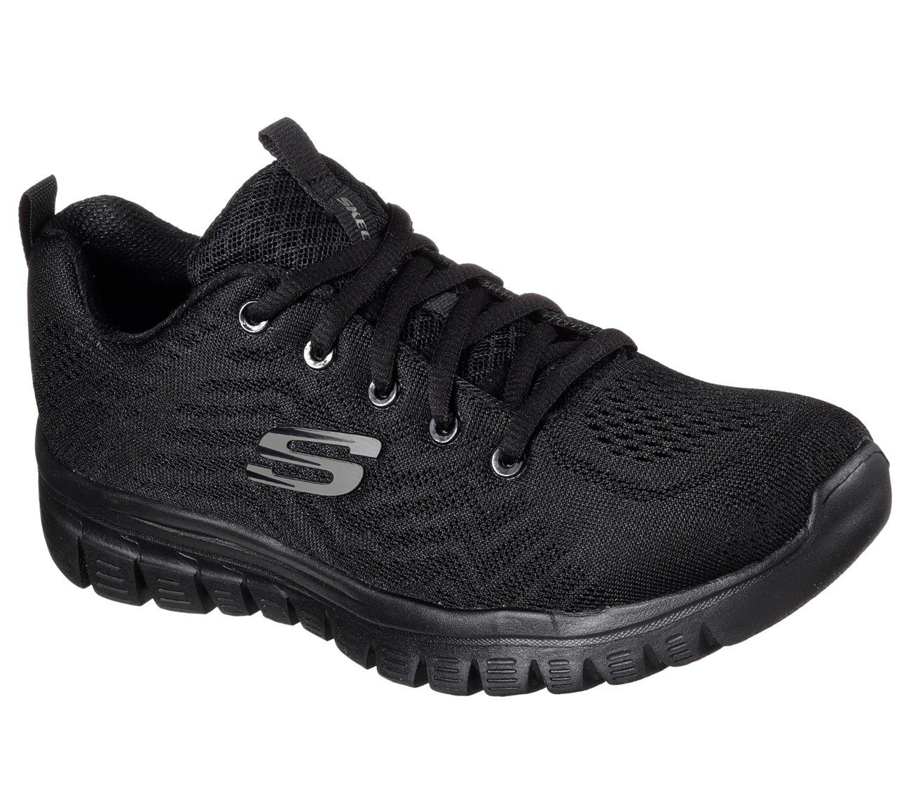 Skechers 12615 BBK GRACEFUL-GET CONNECTED SPOR AYAKKABI
