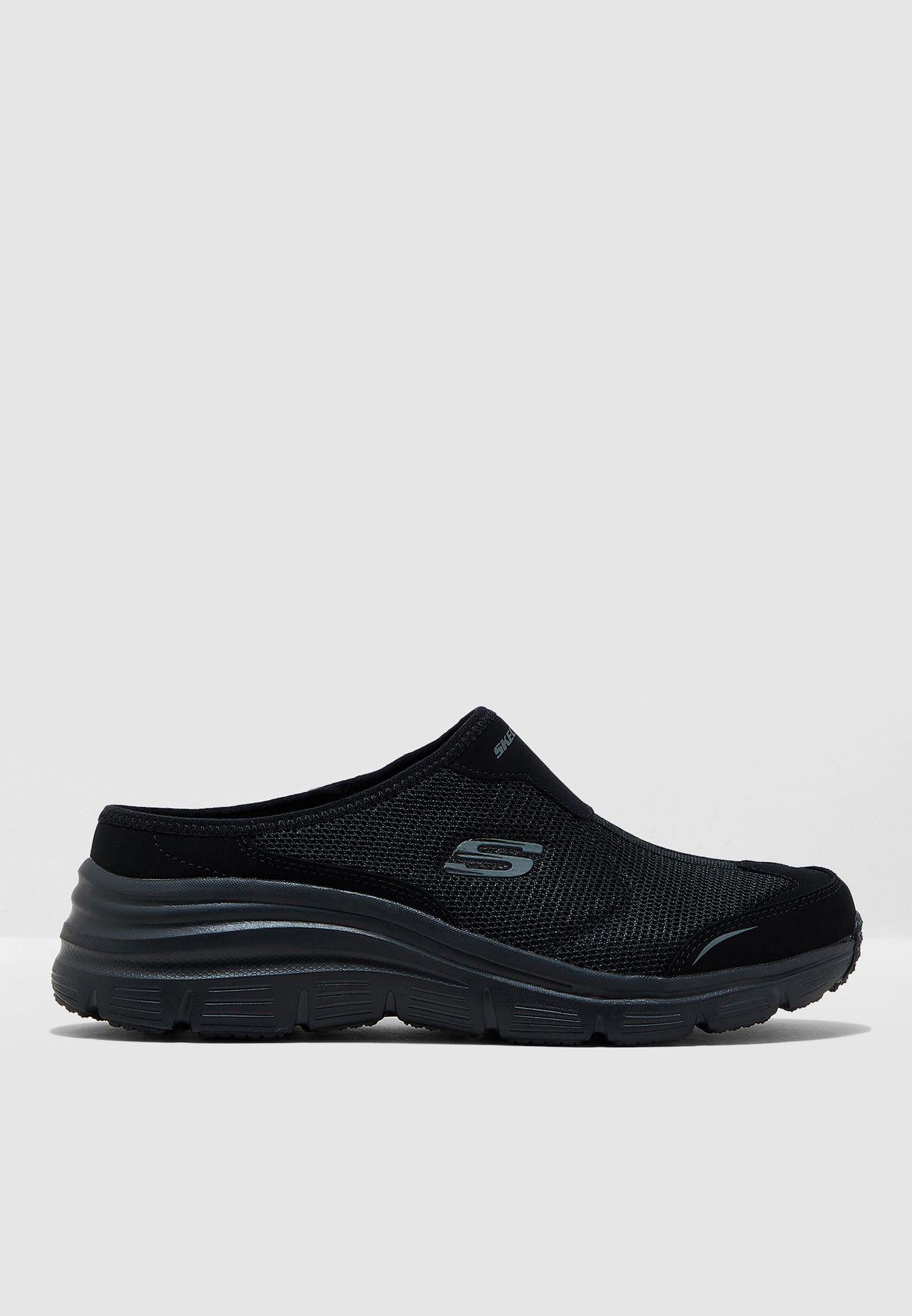Skechers 12714 BBK FASHION FIT - COOL TIME BAYAN SPOR SABO BABET AYAKKABI
