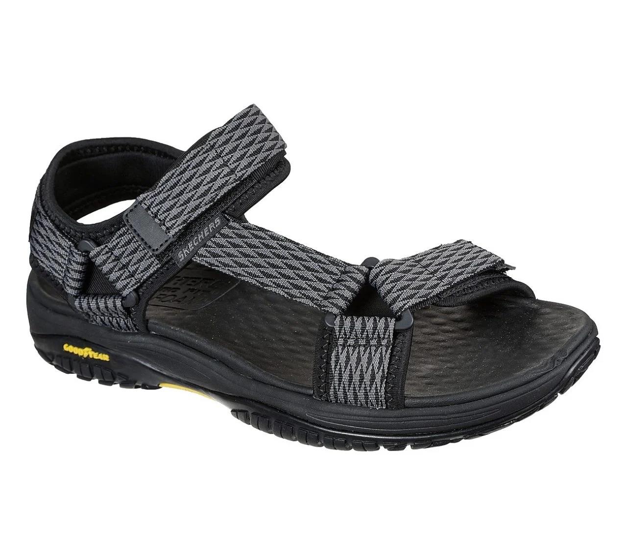 Skechers 204351 BKGY LOMELL - RIP TIDE SPOR SANDALET