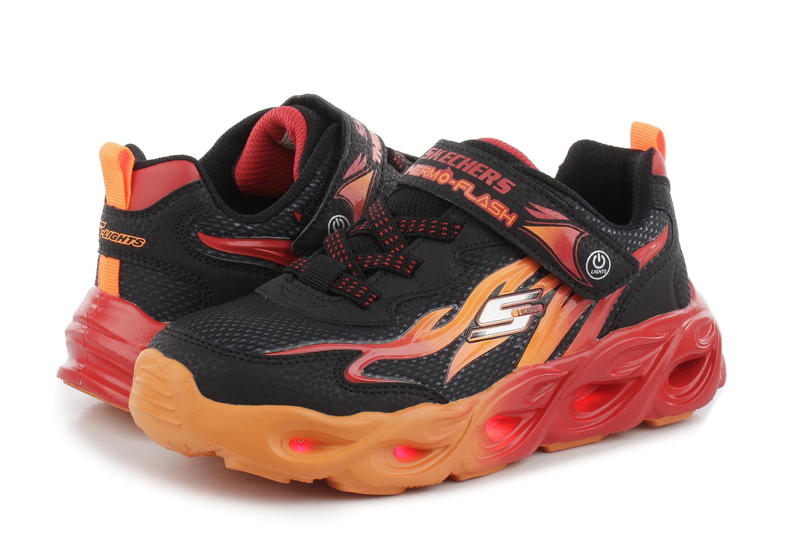 Skechers 400103L BKRD THERMO FLASH HEAT FLUX ÇOCUK SPOR AYAKKABI