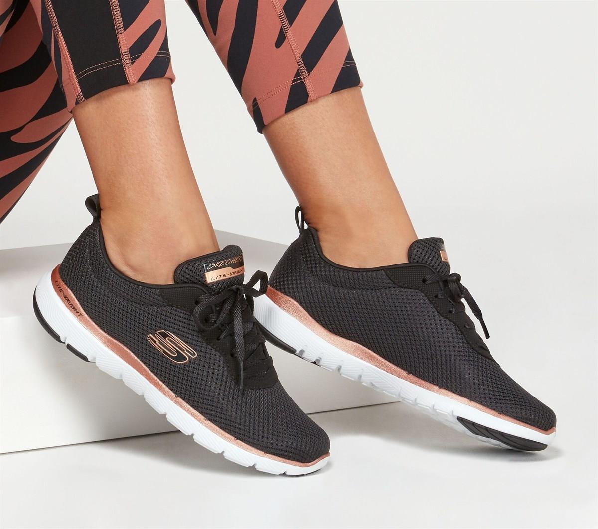 Skechers S13070 BKRG FLEX APPEAL 3.0 KOŞU VE YÜRÜYÜŞ AYAKKABI