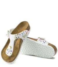 birkenstock 1019755 - CONFETTI WHITE POP GIZEH KIDS MF ÇOCUK TERLİK