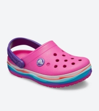 Crocs   205697-6L0 CROCBAND WAVY BAND ÇOCUK BEBEK SANDALET TERLİK