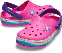 Crocs   205697-6L0 CROCBAND WAVY BAND ÇOCUK BEBEK SANDALET TERLİK
