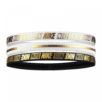 Nike N.000.2755.912.OS METALLIC HEADBANDS 3PK 2.0 WHITE SAÇ İPİ BANDI