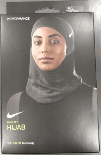 Nike N.000.3534.060.ML PRO PRINTED HIJAB 2.0 SPORCU KADIN BAŞÖRTÜSÜ