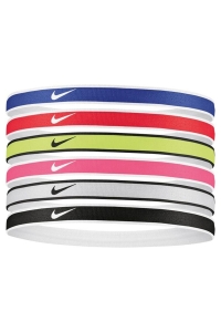 nike N.100.2021.655.OS SWOOSH SPORT HEADBANDS 6 PK TIPPED 6LI SAÇ İPİ