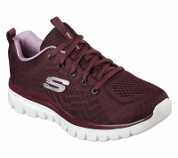 Skechers 12615 WINE GRACEFUL - GET CONNECTED YÜRÜYÜŞ SPOR AYAKKABI