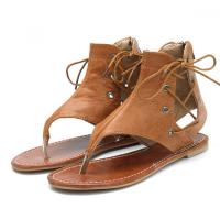 Vintage, Önü Açık, Düz, Roman Sandalet